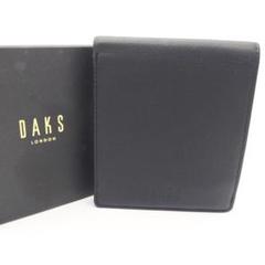 未使用に近い　DAKS ダックス　二つ折り財布　ブラック