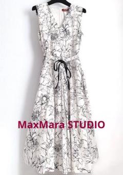 大人気新品セール ブ 半額以下！】MaxMara STUDIO 清楚 花柄 ワンピース ワンピース