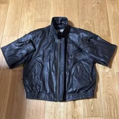 Prestige ブラック レザー シングルライダースジャケット