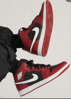 NIKE エア ジョーダン 1 MID シューズ　Black 29センチのサムネイル