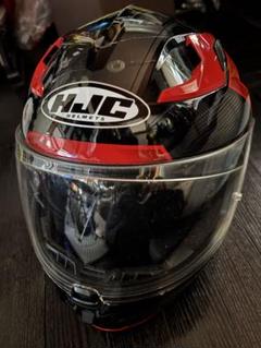 美品◆HJC フルフェイスヘルメットLブラック/レッドMotoGPバイク 美品◇HJC フルフェイスヘルメットLブラック/レッドMotoGPバイク