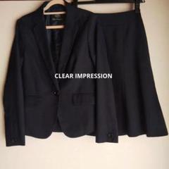 CLEAR IMPRESSION ネイビー スカートスーツ