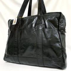 廃盤 革 PORTER ポーター ナロー オールレザー トートバッグ 黒 仕事