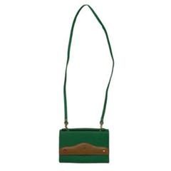 KENZO 緑　グリーン　レザー　ショルダー　バッグ　ケンゾーのサムネイル