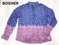 【BOGNER】ボグナー　ペイズリー柄シャツ　軽め生地　M