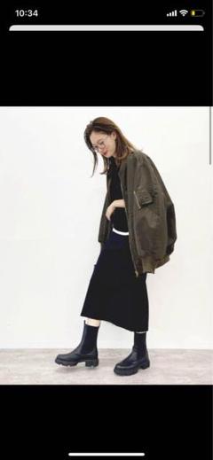お値下げ　【美品】Plage R‘IAM MA1ブルゾン　ブラウン　38