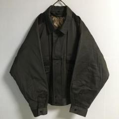 80s〜90s 古着 アースカラー レトロジャケット チェーン柄ベストライナー