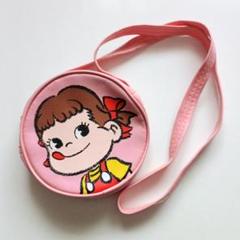 ペコちゃん 丸型 ポシェット ピンク レトロ