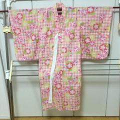 浴衣　　子供用　120cm 朝顔総柄　★美品★