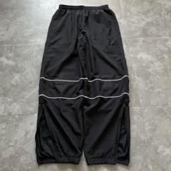 90s00s NIKE black wide nylon pants Y2K