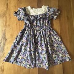 anyFAM 花柄オフショルダー半袖ワンピース　110サイズ