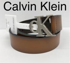 CALVIN KLEIN ロゴ レザー ベルト CKベルト レザーベルト