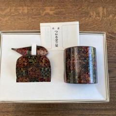 津軽塗唐塗茶櫃と茶筒未使用品 楽天市場】【津軽塗 唐塗】茶筒2点セット 唐塗赤上 【IO-022