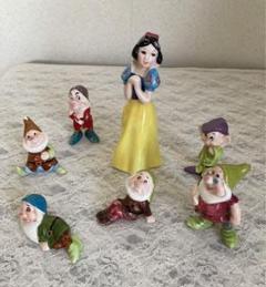 白雪姫と七人？の小人 陶器フィギュアセット 白雪姫 箱庭フィギュアセット 白雪姫と七人の小人 置き物 フル
