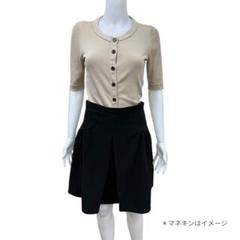 MY0738△miumiu△ミウミウ シルクスカート Silk イタリア製 36
