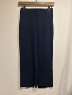 MADISONBLUE ワッフル　ニットスカート マディソンブルー madisonblue ワッフルロングスカート スリット 0サイズ - メルカリ
