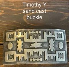 Timothy Y サンドキャスト ベルトバックル Timothy Y サンドキャスト ベルトバックル