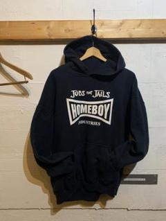 HOMEBOYS パーカー 黒　ダメージ有りのサムネイル