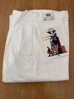 ☆DEADSTOCK☆ USA製　Dockers コットン　スラックス 古着 90年代 ドッカーズ DOCKERS ツータック コットン×リネン