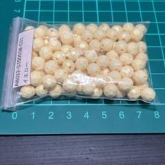 アクリルビーズ 多面カット パステル 8mm アクセサリーパーツ 100個
