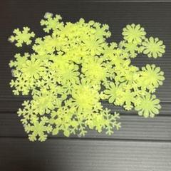 雪の結晶 雪 ステッカー アート ウォールステッカー 3D 光るステッカー