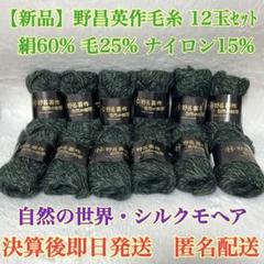 【新品・廃盤】野呂英作 自然の世界 シルクモヘア　毛糸　12玉　匿名配送