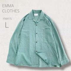 EMMA CLOTHES 長袖 シャツ L ミントグリーン ゆったり 快適 秋物