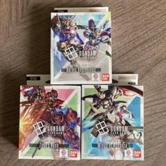 新品未開封　ガンダムカードゲーム　3種　ボーナスパック付き！ 新品未開封 ガンダムカードゲーム 3種 ボーナスパック付き