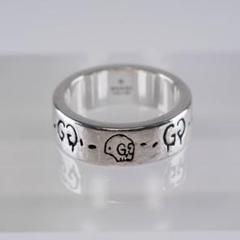 値下げ！ GUCCI グッチ スカル ドクロ GG リング 約9号 指輪 値下げ！ GUCCI グッチ スカル ドクロ GG リング 約9号 指輪