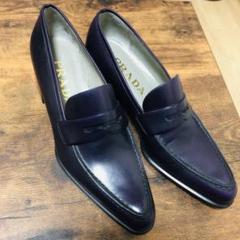 PRADA ローファー パープル 35 1/2
