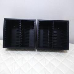 CD DVD ワンプッシュ 収納 ケース ラック 2個セット