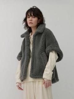 TICCA グレー ポンチョ・ケープコート TICCA グレー ポンチョ・ケープコート