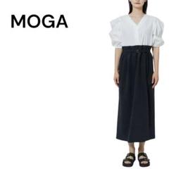 MOGA STORY 2023年8月号掲載商品　Lハイウェスト切り替えワンピース
