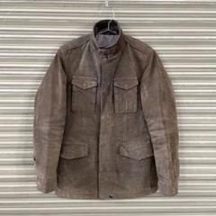 美品　メンズティノラス　レザー　テーラードジャケット　L　パイソン柄　豚革 MENS TENORAS メンズティノラス 革 豚革 ジャケット