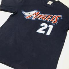 Majestic エンゼルス #21 長谷川 ネーム&ナンバーTシャツ
