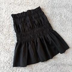 美品✨ビスチェ ブラック フレア ゴム 伸縮性 ゆったり 薄手 夏 シンプル