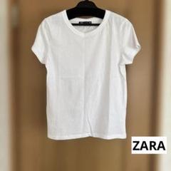 ZARA ホワイト 半袖 Tシャツ Mのサムネイル