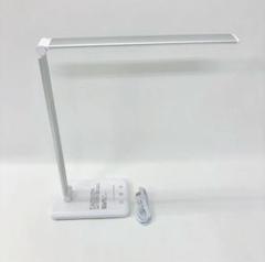 ★LED デスクライト 白 ホワイト USB給電式 折り畳み コードレス
