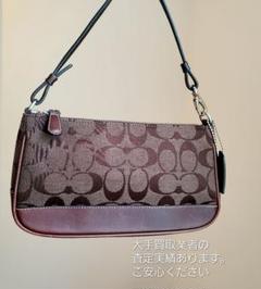 極美品 COACH ワンショルダーバッグ ポーチ シグネチャー 赤 6094 tk1555.jpg