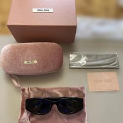 miu miu ブラウン キャットアイ サングラス Miu Miu Eyewear ミュウミュウ・アイウェア キャットアイ