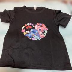 子供服・Disneyリロアンドスティッチ黒のTシャツ130