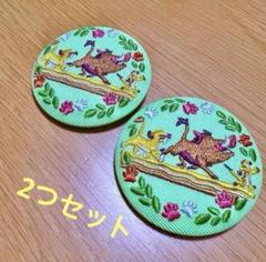 ディズニー 刺繍缶バッチ ライオンキング 2点セット ティモンとプンバァ