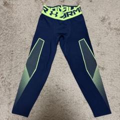 【美品】Under Armour トレーニングパンツ ネイビー/ライムのサムネイル