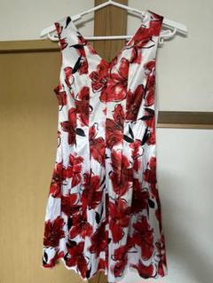 リナシメント RINASCIMENTO 花柄　ノースリーブプリーツワンピース リナシメント RINASCIMENTO ワンピース （ライム