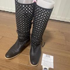 HIROKO KOSHINO 網目模様ブーツ HIROKO KOSHINO 網目模様ブーツ