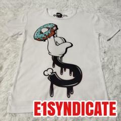 E1SYNDICATE イーワンシンジケート Tシャツ ドーナツフィンガー