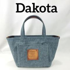 Dakota　デニム　バッグ　ダコタ　ハンドバッグ　ロゴ　レザー