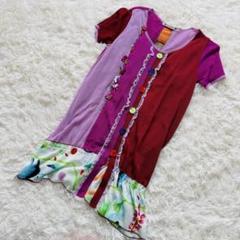 ★極美品 アルベロベロ シャツワンピース サマーカーディガン レース リボン ☆極美品 アルベロベロ シャツワンピース サマーカーディガン
