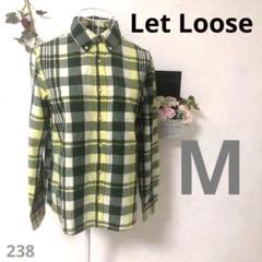【美品A】Let Loose カジュアルシャツ 長袖 ボタンダウン メンズ