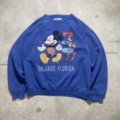 90s USA製　JENUS Disney スウェット　ミッキー　レトロ　L